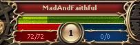 Character status bars