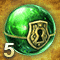 Five Resource Gatherer's Orbs opened