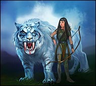 Arnica the Horsewoman in the free MMORPG Legend:Legacy of the Dragons